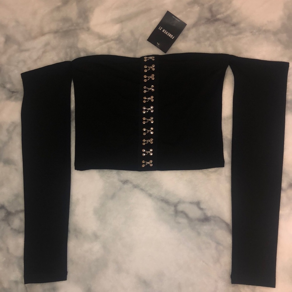 Strapless Crop Top